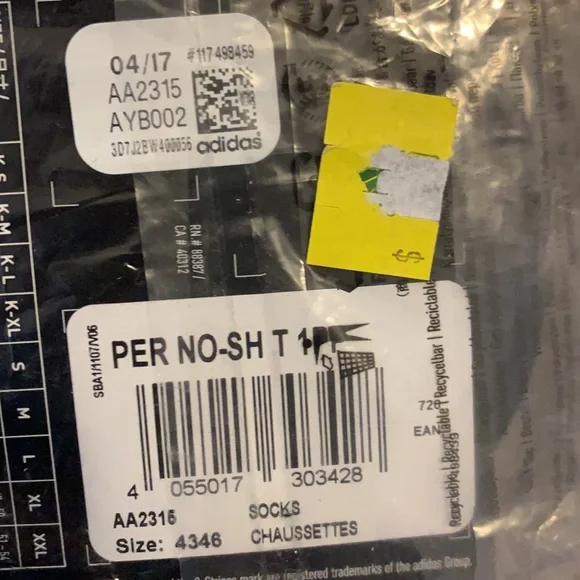 Adidas Black Socks - Picture 3 of 4